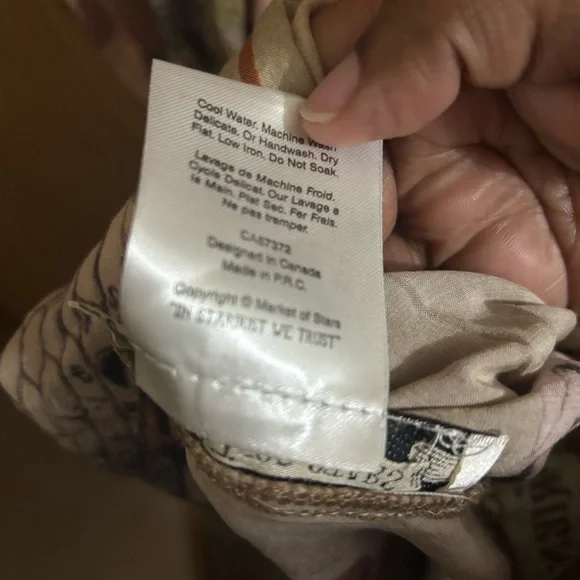 Market of Stars Bohéme Slip Dress Friendship Love & Truth Vintage Maxi Sz S/M - Picture 5 of 5